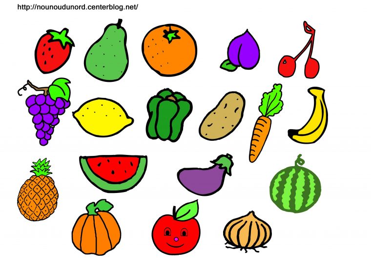 Image Fruits Legumes Ect intérieur Dessin De Legumes