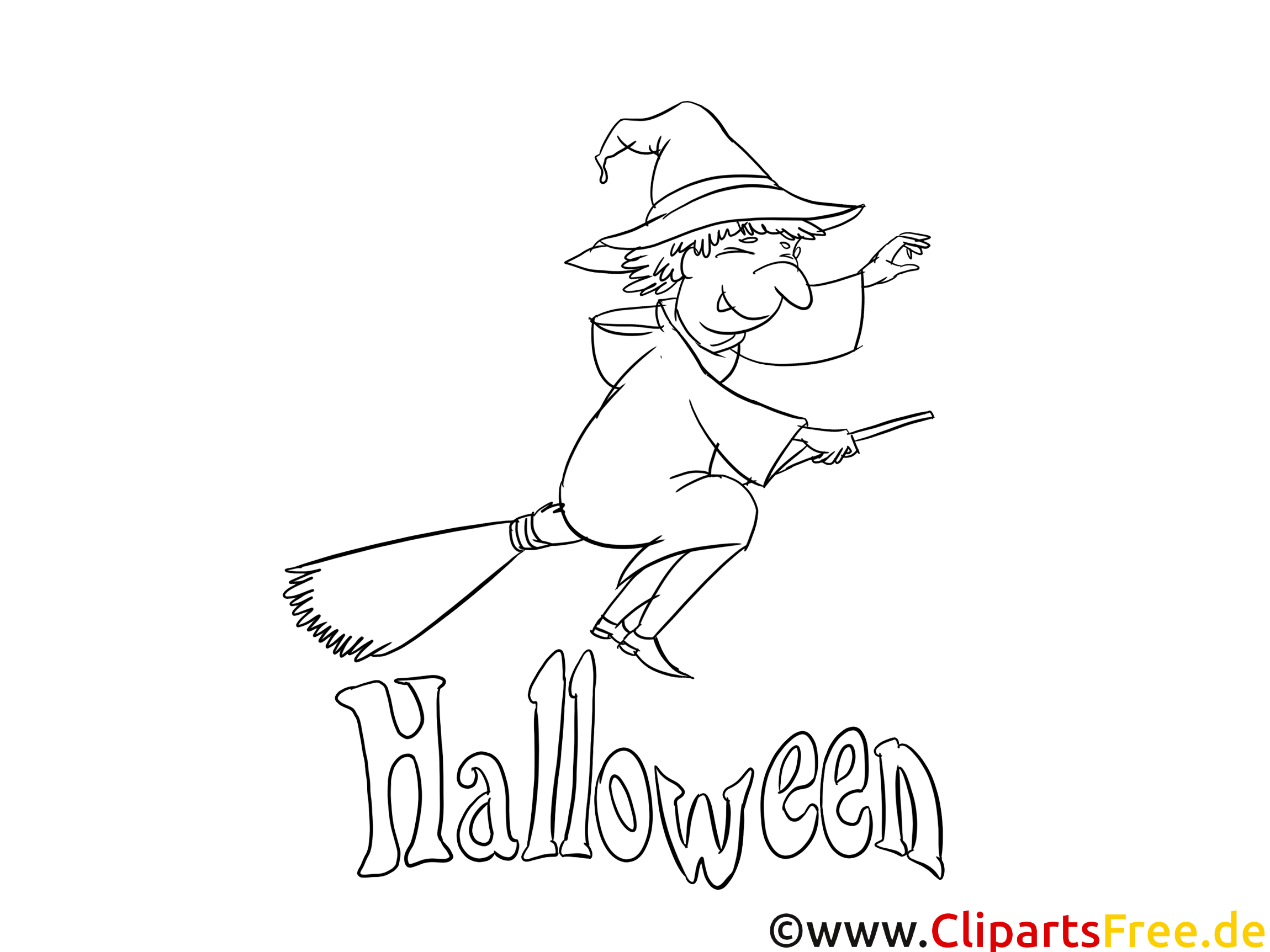Images Sorcière - Halloween Gratuit À Imprimer - Halloween Coloriages pour Image Halloween À Imprimer Gratuit