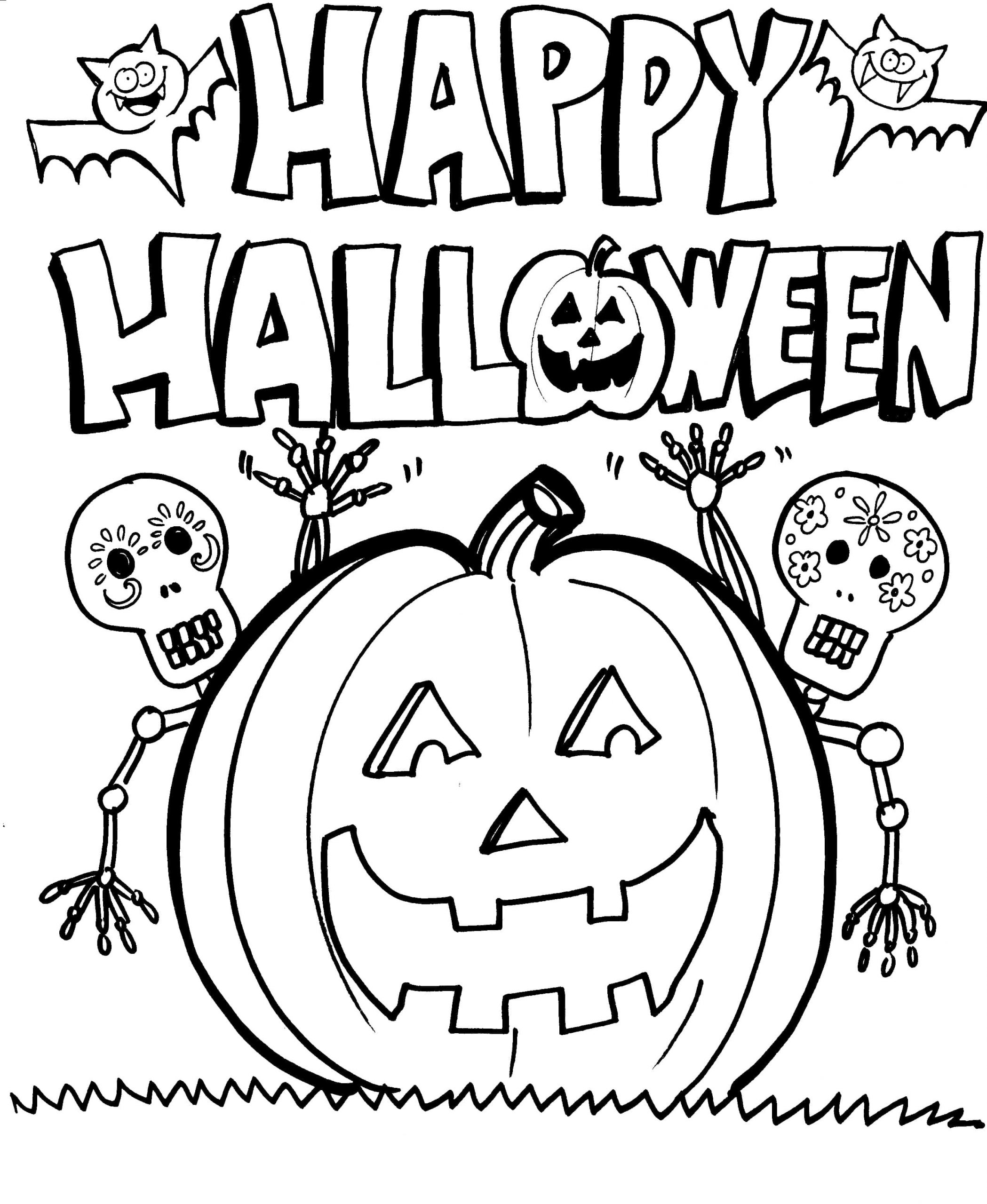 Imprimer Coloriages Halloween Dessin - Lesgenissesdanslmais serapportantà Coloriage De Halloween A Imprimer 