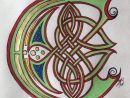 Initiale C Celtique  Celtique, Art Celtique, Alphabet Celtique pour Dessin Celte