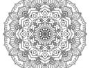 Intricate Black Mandala Coloring Pages Printable encequiconcerne Dessin À Colorier Mandala