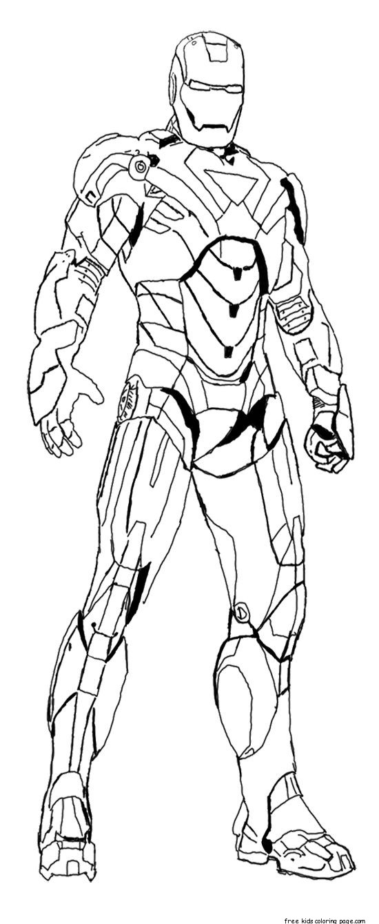 Iron Man Colouring Pictures To Print For Kidsfree Printable Coloring avec Coloriage Ironman 
