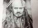 Jack Sparrow Pencil Drawing By Shaun Loyer @ Distinctive Body Art encequiconcerne Jack Sparrow Dessin