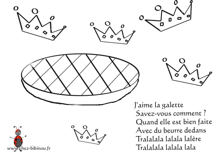 J'Aime La Galette – Chez Bibinou concernant Dessin Sur Galette Des Rois