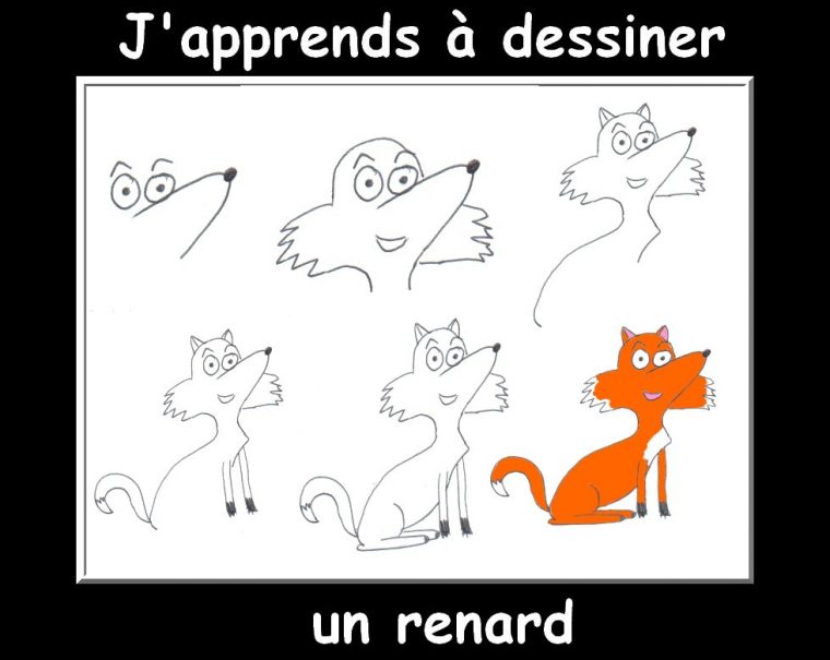 J'Apprends À Dessiner Le Corbeau Et Le Renard – Le Blog De La Classe avec Comment Dessiner Un Renard