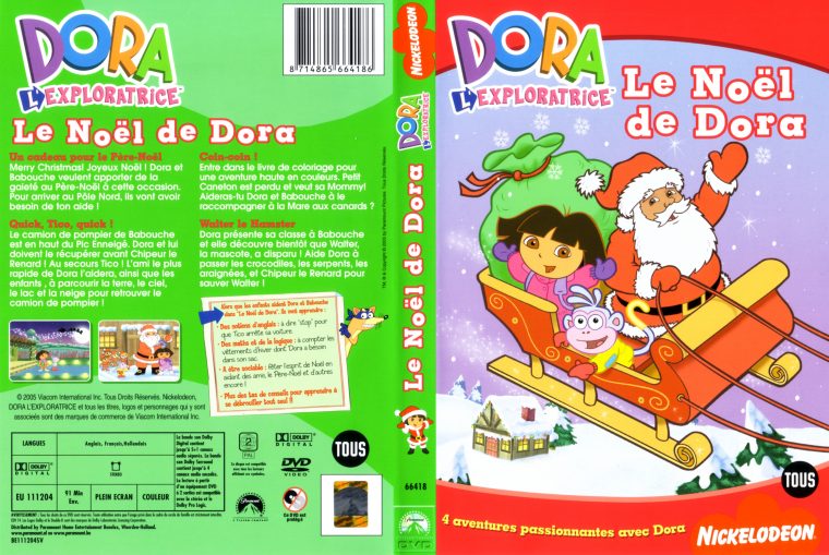 Jaquette Dvd De Dora L'Exploratrice – Le Noel De Dora V2 – Cinéma Passion avec Dora Noel