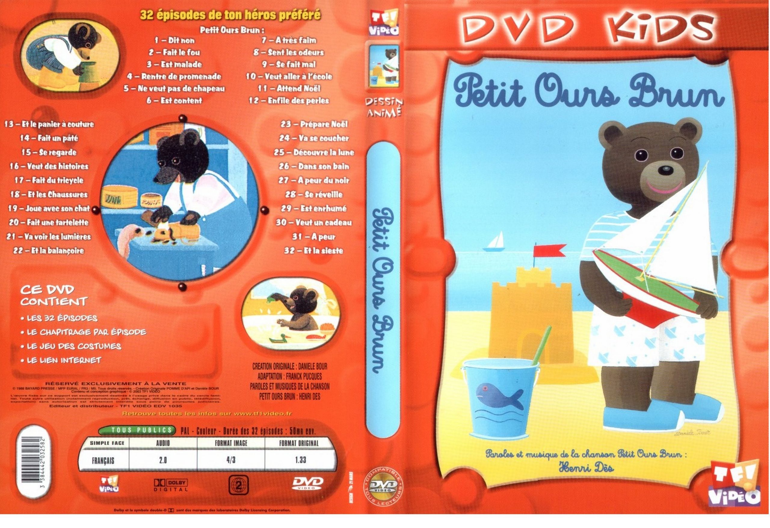 Jaquette Dvd De Petit Ours Brun - Cinéma Passion à Film De Petit Ours Brun 