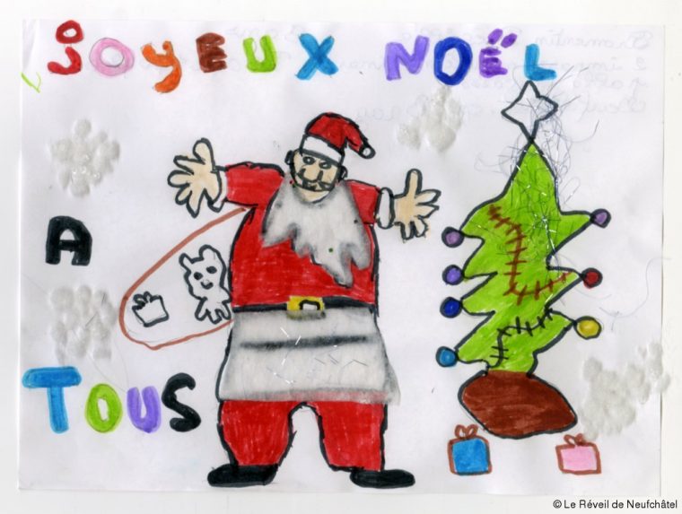 Jeu Concours Dessins De Noël Avec Le Réveil  Le Réveil De Neufchâtel intérieur Dessins Noel