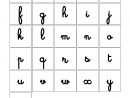 Jeu De Loto De L'Alphabet - Les Cartes Lettres Cursives destiné Lettre De L Alphabet A Imprimer Gratuit