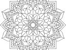 Joli Mandala Floral - Mandalas De Difficulté Normale - 100% Mandalas serapportantà Mandala Facile À Imprimer