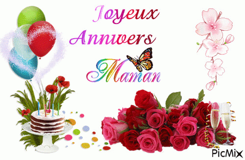 Joyeux Anniversaire Maman – Picmix tout Carte Anniversaire Maman A Imprimer Gratuit