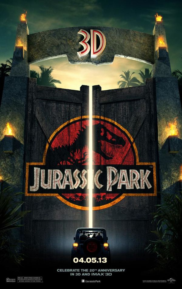 Jurassic Park En 3D, L&amp;#039;Affiche ! - Sebiwan Dans Les Étoiles tout Jurassic Park Affiche 