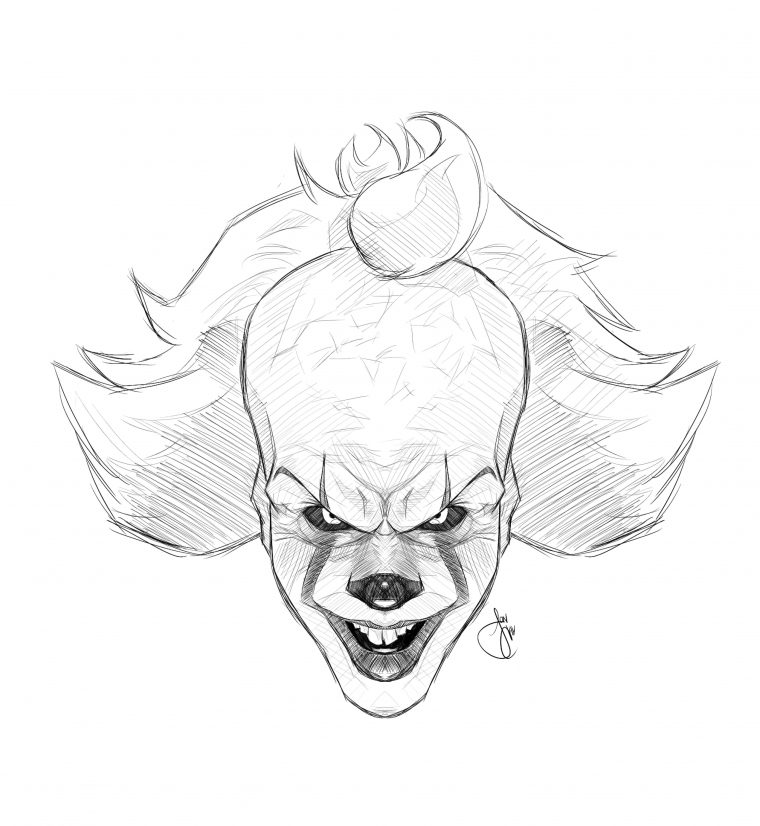 Just A Dancing Clown By Joncav182 On @Deviantart  Joker Art Drawing dedans Clown Dessin