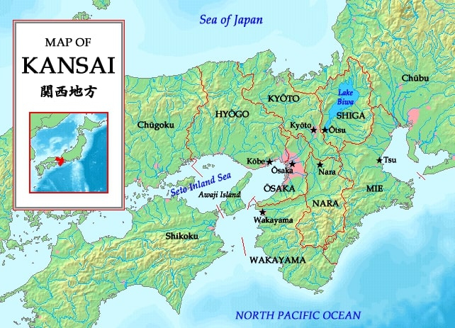 Kansai - Region Spotlight - Learn More At Japan Centric destiné Region Japon 