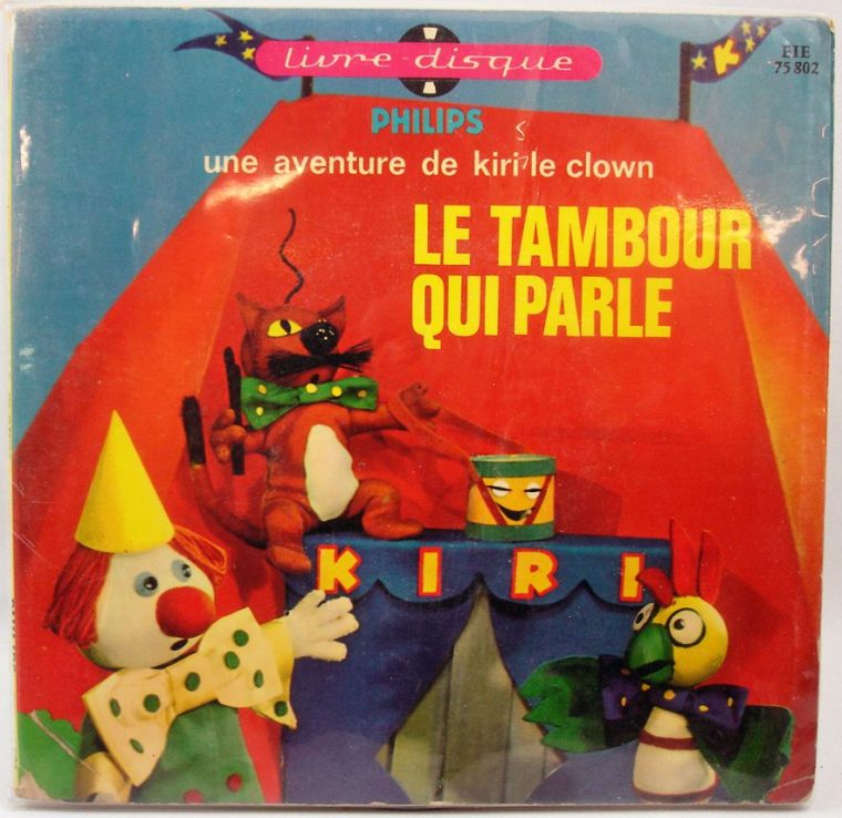 Kiri Le Clown – Livre-Disque 45T – Le Tambour Qui Parle – Philips 1967 concernant Kiri Le Clown