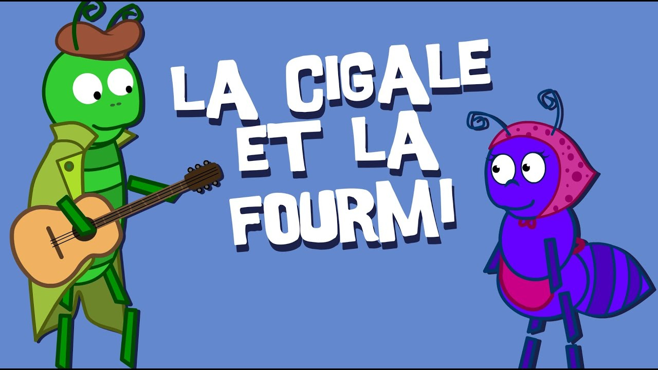 La Cigale Et La Fourmi (Version Moderne) - Fables De La Fontaine - concernant Dessin De Cigale 