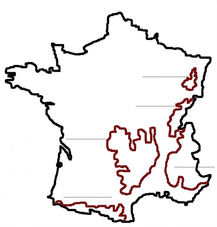 La France Et Les Fleuves, Fleuves De France À Apprendre avec Carte De France Coloriage