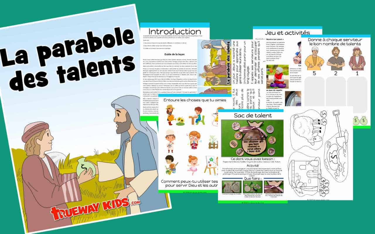 La Parabole Des Talents - Trueway Kids intérieur Paraboles Bibliques