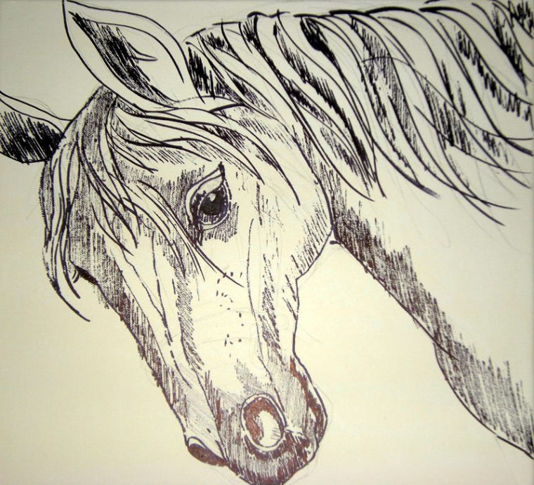 La Tête De Cheval – Domi Dessins Et Peintures serapportantà Dessins Chevaux