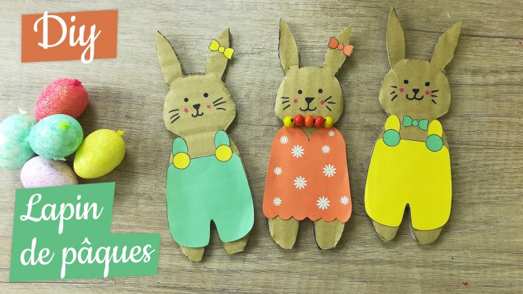 Lapin De Pâques En Carton – Manzabull' avec Comment Dessiner Un Lapin De Paques