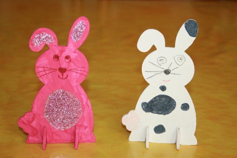 Lapins De Paques En Bois À Peindre – Les Lutins Créatifs, Bricolage concernant Comment Dessiner Un Lapin De Paques