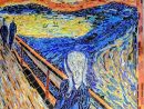 Le Cri. Influence Edvard Munch. Mosaïque En Émaux De Briare. 50 X 70 dedans Le Cri De L Ours