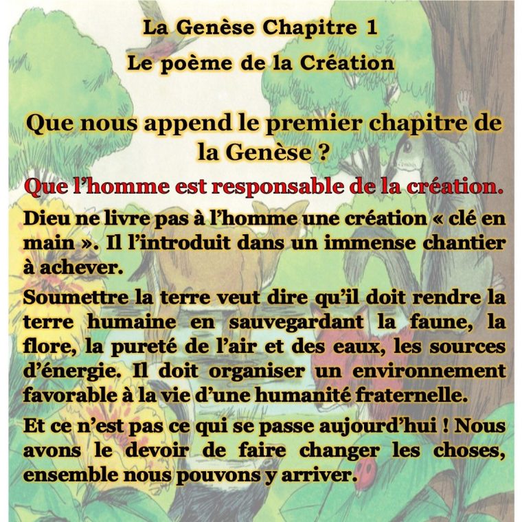 Le Poème De La Création  Poeme, Images De Dieu, Génèse destiné La Création Du Monde Selon La Bible