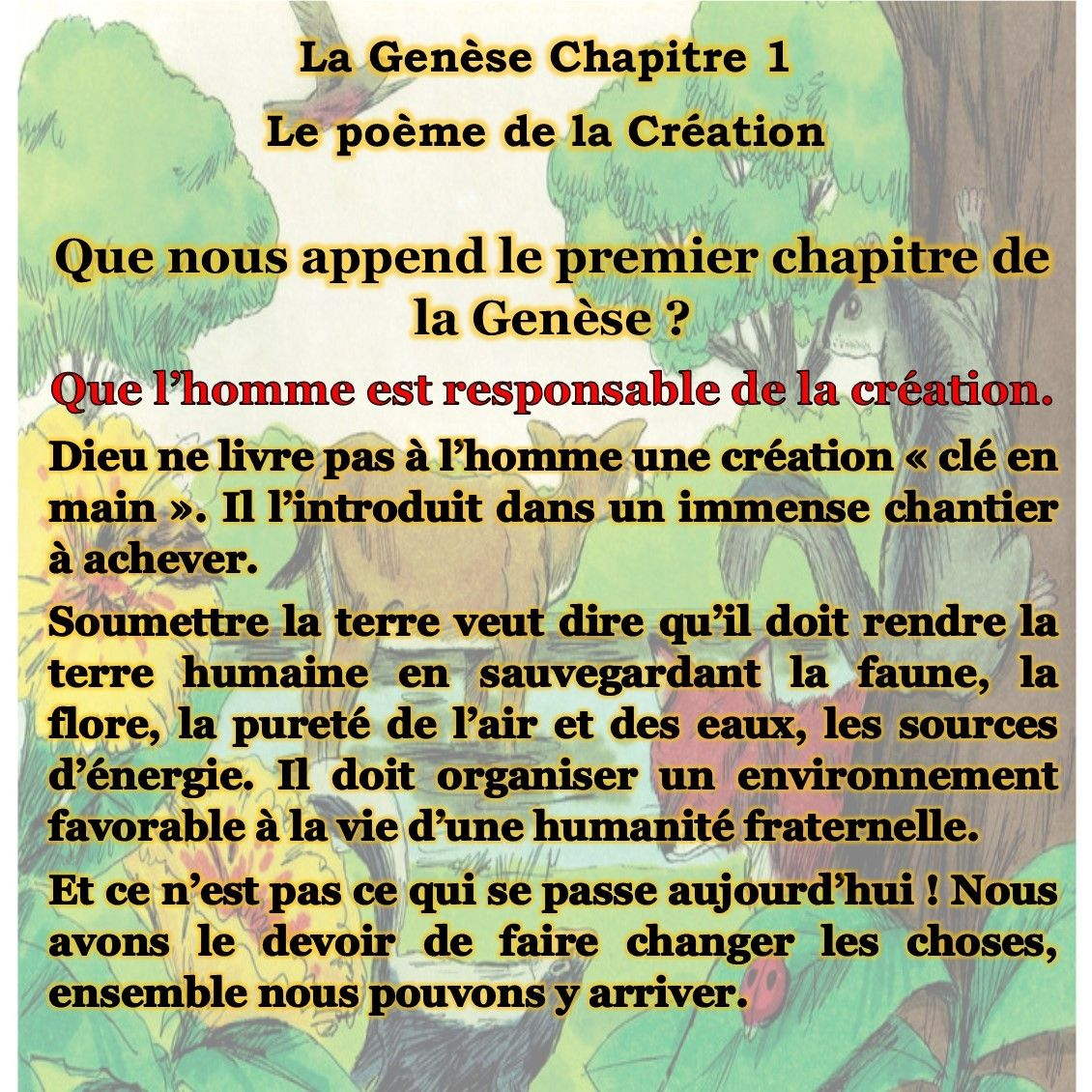 Le Poème De La Création  Poeme, Images De Dieu, Génèse destiné La Création Du Monde Selon La Bible 