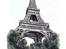 Learn To Draw A Cool &amp; Easy Eiffel Tower Drawing Sketch In Few Steps. dedans Tour Eiffel Dessin Simple