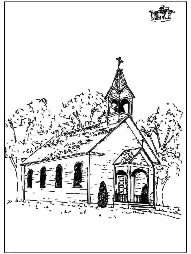 L&amp;#039;Eglise 2 - Coloriages Autres Bible tout Coloriage Eglise 