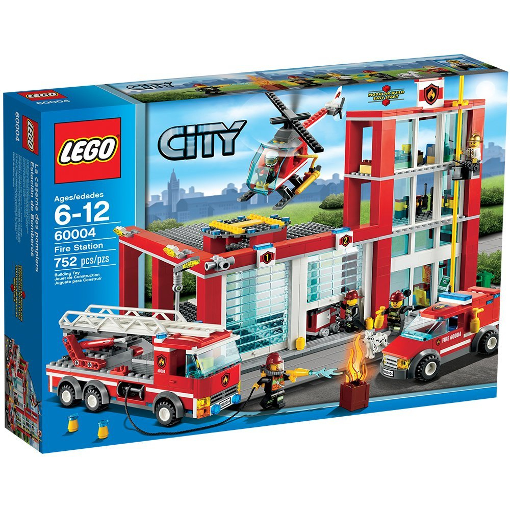 Lego City 60004 - La Caserne De Pompiers encequiconcerne Lego Pompier 