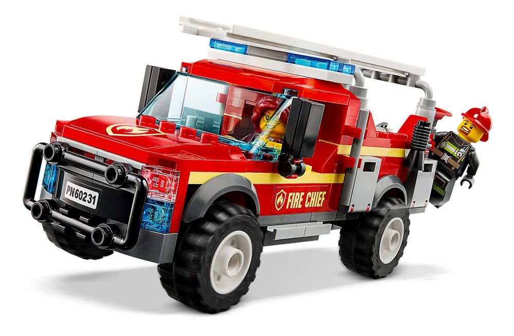 Lego City 60231 Pas Cher, Le Camion Du Chef Des Pompiers dedans Lego Pompier 