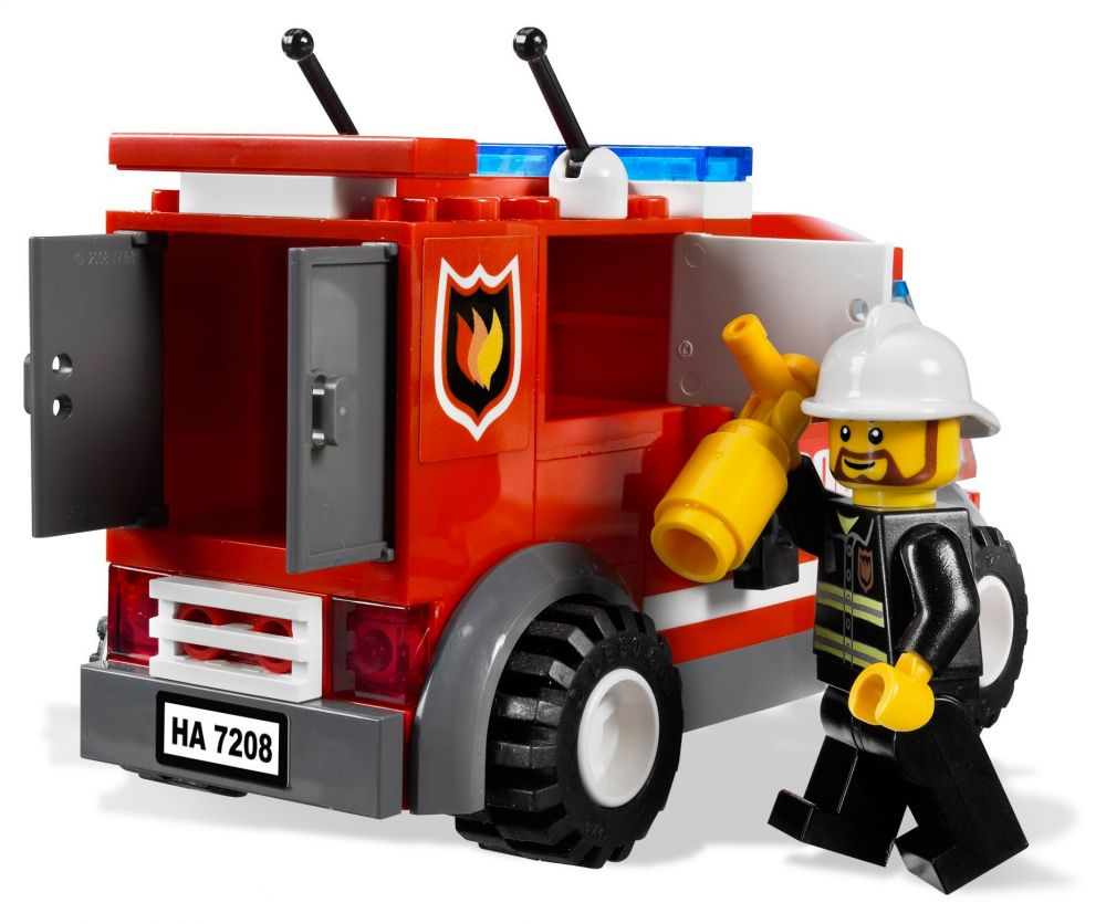 Lego City 7208 Pas Cher, La Caserne Des Pompiers concernant Lego Pompier