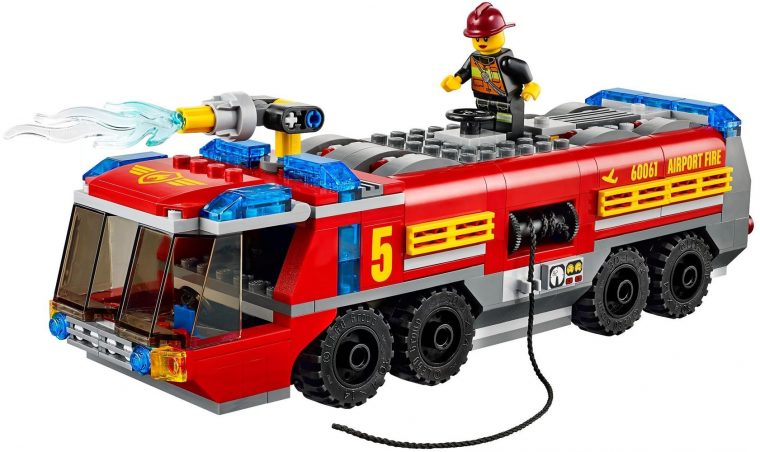 Lego Town 60061 Pas Cher, Le Camion De Pompiers De L'Aéroport serapportantà Lego Pompier