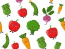 Légumes De Nourriture Pour Le Dessin Animé Kawaii Vectorielle Continue tout Dessin De Legumes