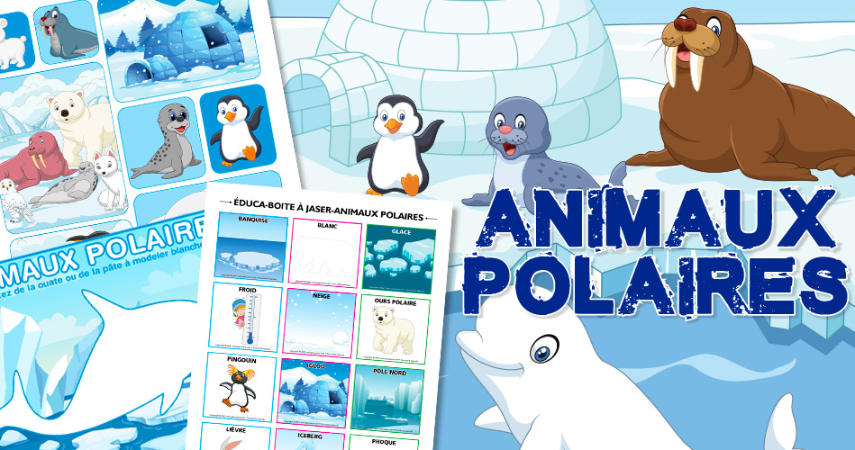 Les Animaux Polaires, Activités Pour Enfants.  Educatout destiné Les Animaux Pour Enfants 