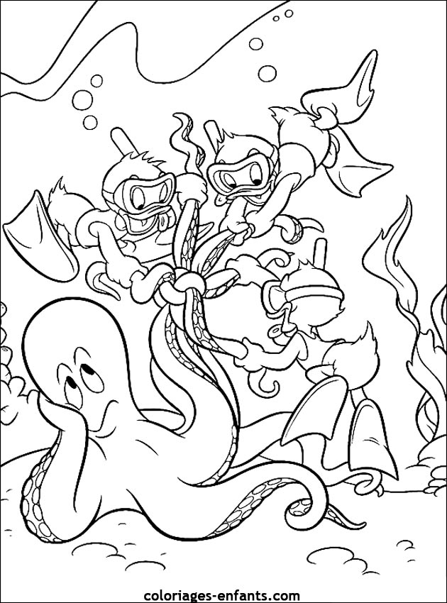 Les Coloriages De La Mer À Imprimer Sur Coloriages-Enfants à Coloriage Animaux De La Mer 