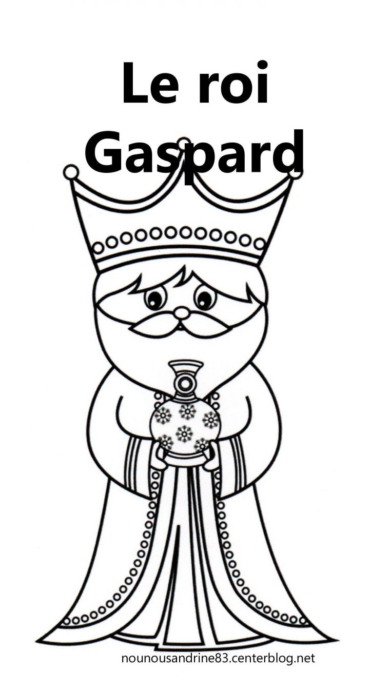 Les Rois Mages : Gaspard à Rois Mages Coloriage