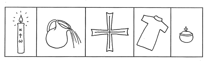 Les Signes Du Baptême (Lumière, Eau, Onction, Blanc) - Kt42 pour Dessin Baptême Religieux 