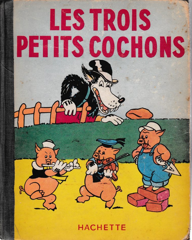 Les Trois Petits Cochons By W. Disney: Buone (1934) Prima Edizione intérieur Les Trois Petit Cochon Histoire