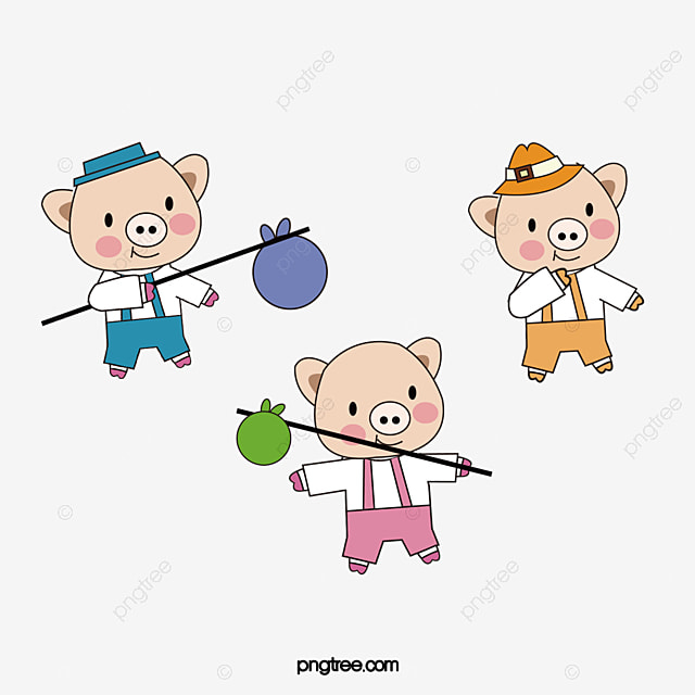 Les Trois Petits Cochons, Les Trois Petits Cochons, Dessin De Cochon intérieur Dessin Des Trois Petit Cochon 
