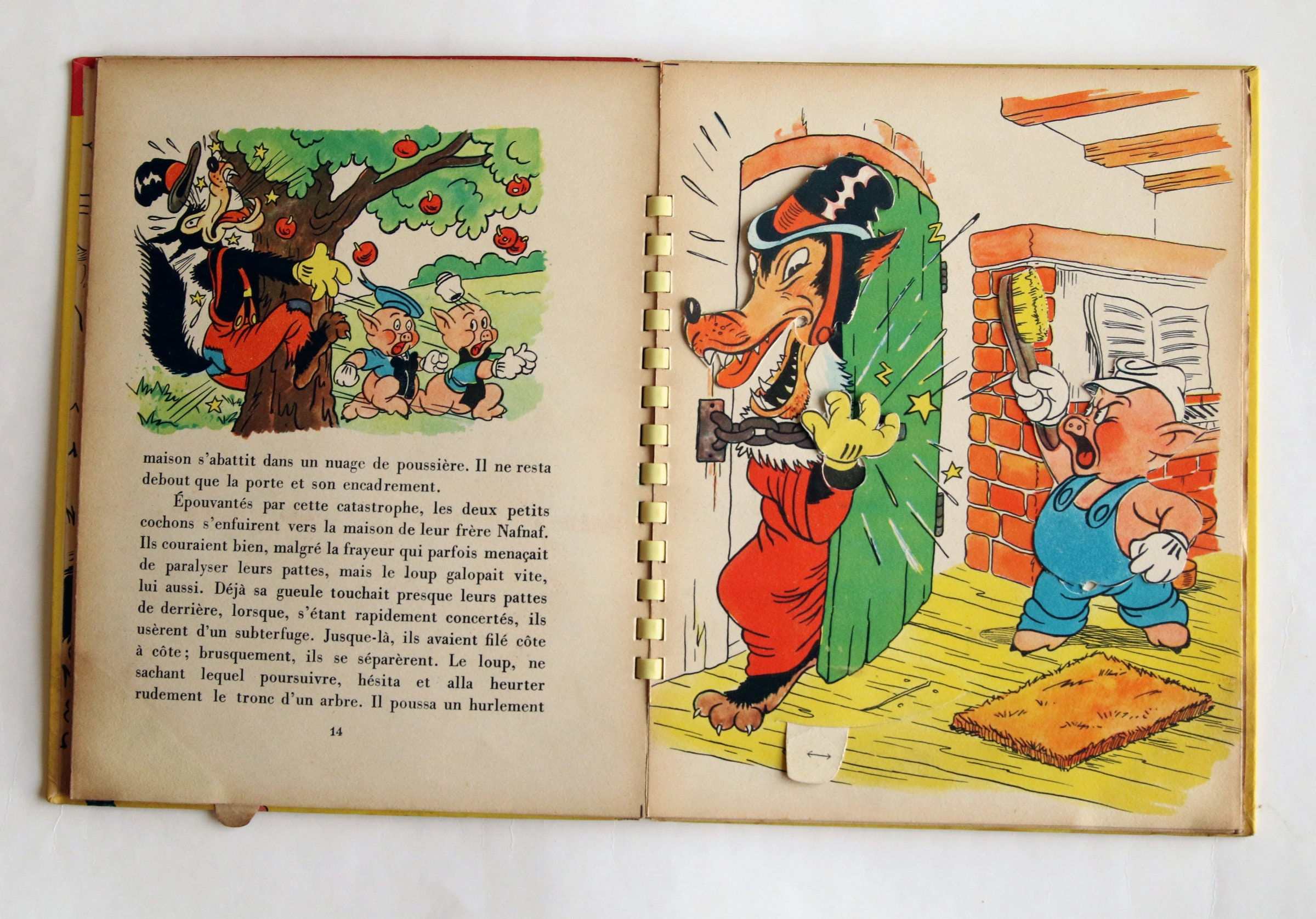 Les Trois Petits Cochons Un Livre De Walt Disney 1949 Un  Etsy dedans Les 3 Petit Cochons Disney