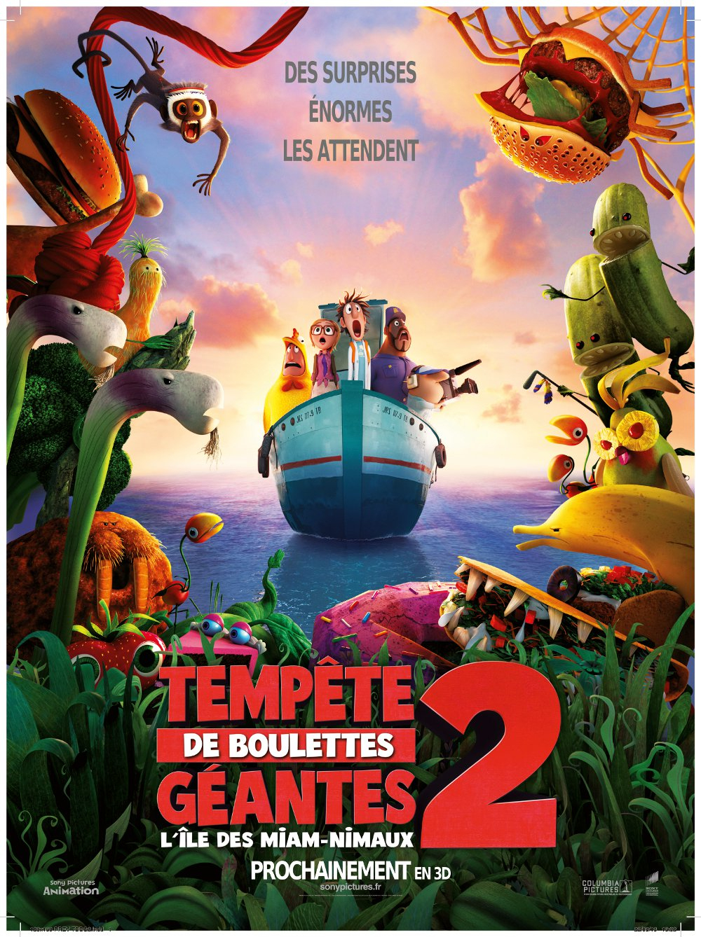 L&amp;#039;Île Des Miam-Nimaux : Tempête De Boulettes Géantes 2 - Bande-Annonce dedans Tempete De Boulette Geante 