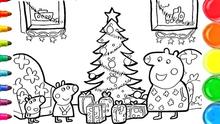 Livre Peppa Pig Fete Noel – Skegnessweather pour Coloriage De Noel A Colorier Sur L Ordinateur