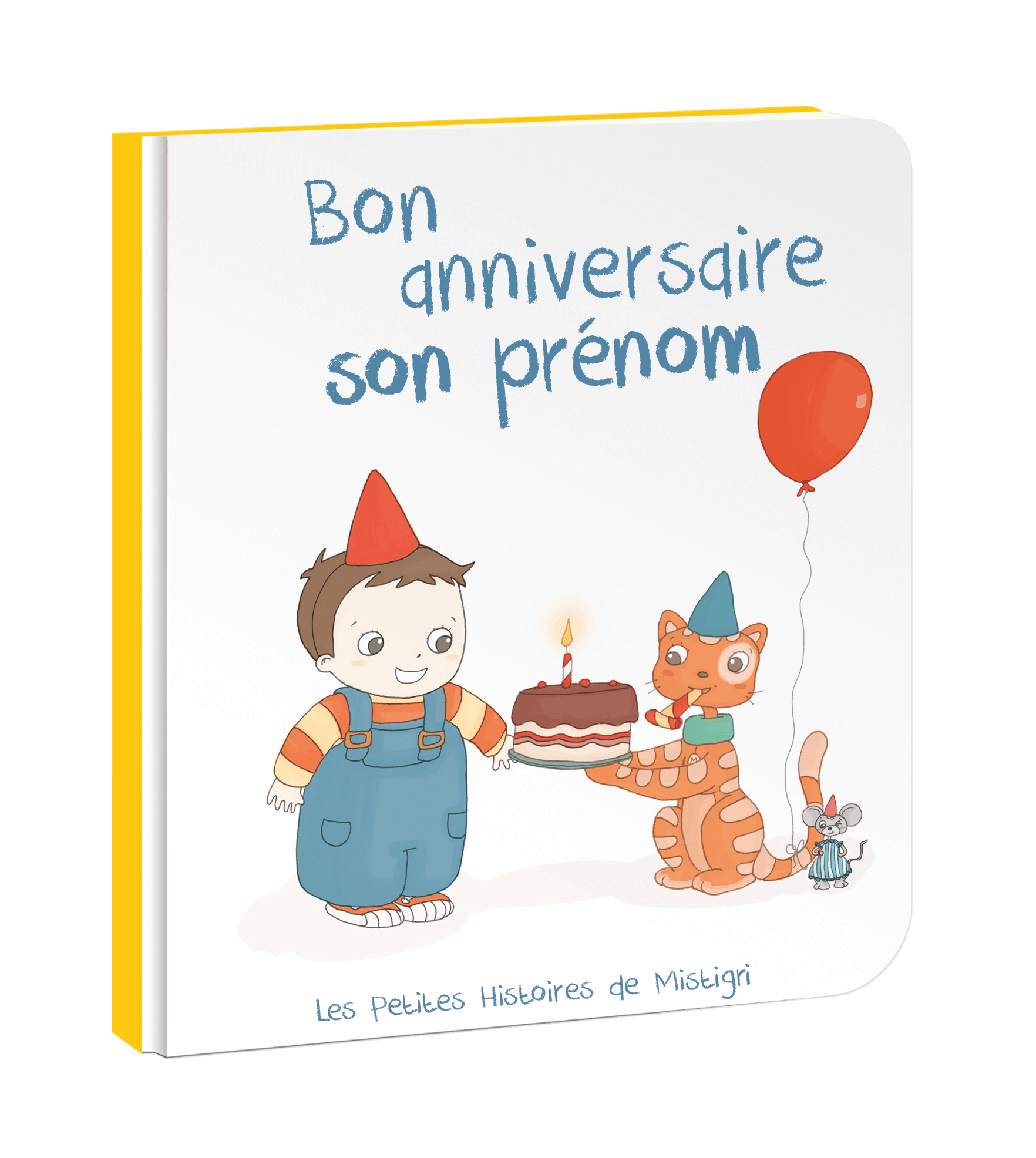 Livre Personnalisé Anniversaire Bébé 0-4 Ans avec Jolie Carte Anniversaire Avec Prénom