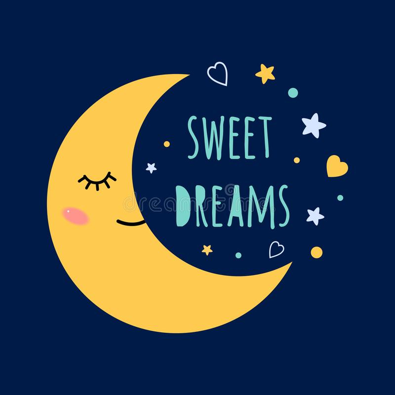 Logo De Sommeil Illustration De Vecteur. Illustration Du Logo - 22544917 concernant Logo Enfant Sur La Lune