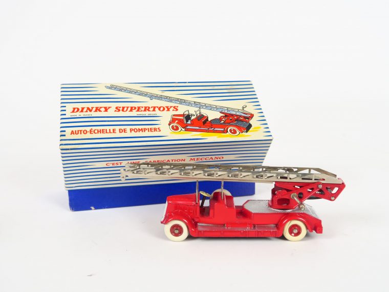 Lot De Auto Échelle De Pompiers Ref. 899 Supertoys, En Boite Très Bel dedans Jeu De Pompier En Ligne