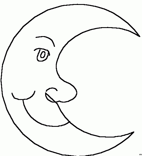 Lune Colorier - Lune Gifs Animes 6386400 pour Dessin De Lune A Imprimer 