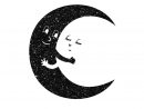 Lune Soleil Enlacés Motif Thermocollant - Feeriqueetoiles - Lunes intérieur Dessin Lune