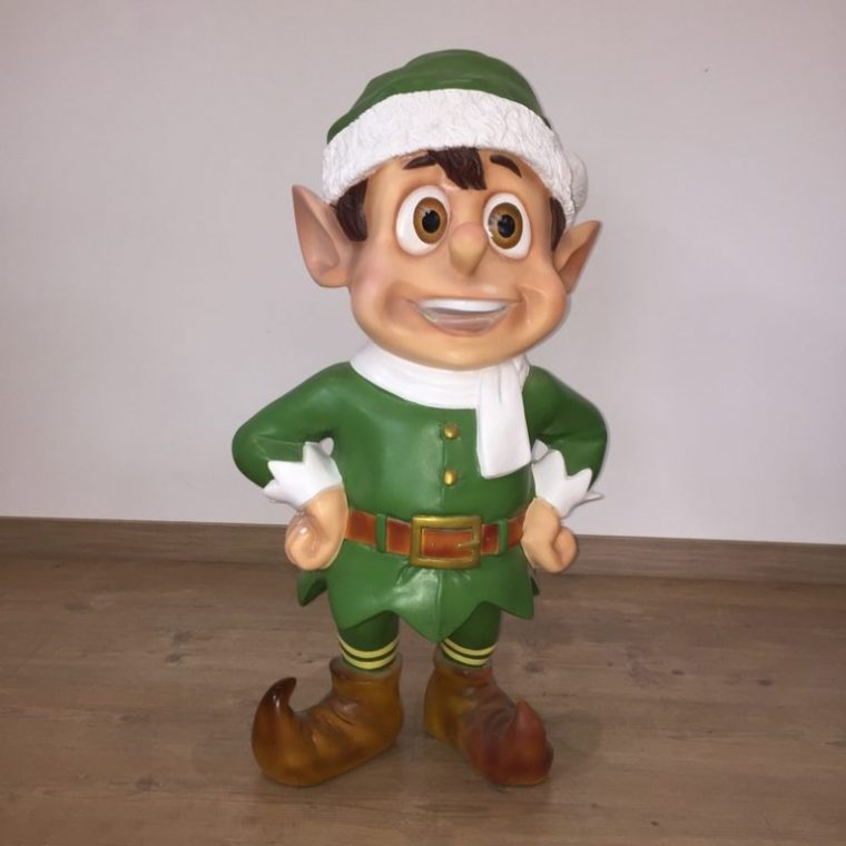 Lutin Vert Du Père Noel – Statues, Personnage Et Décors pour Lutin Noel